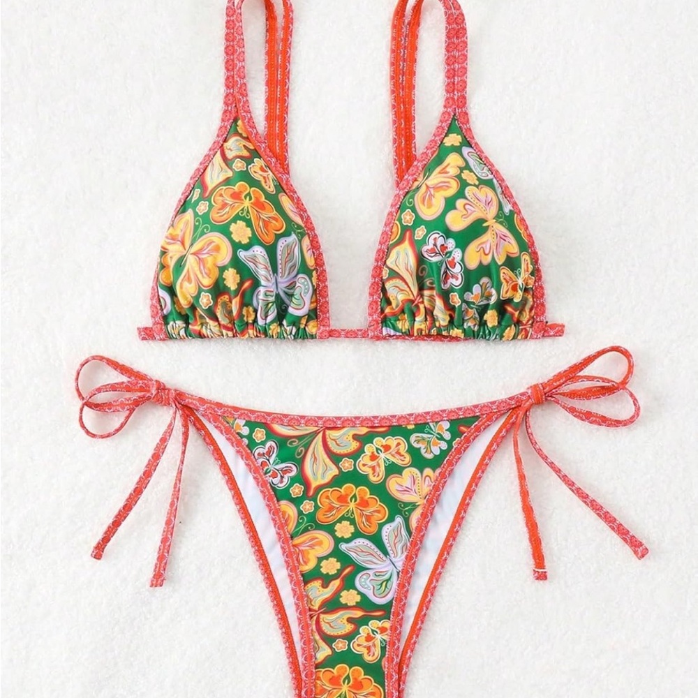Brand New Colorful Floral Bikini Set - SZ L